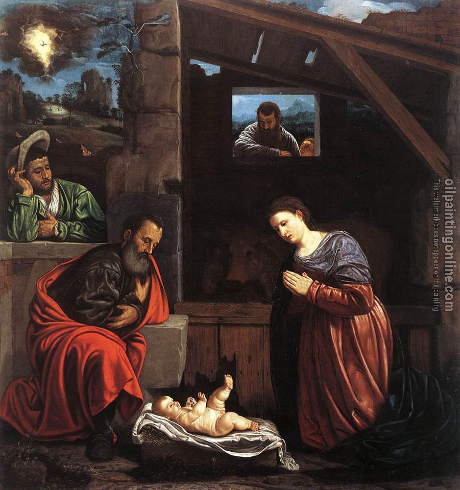 Giovanni Girolamo Savoldo - Adoration Of The Shepherds